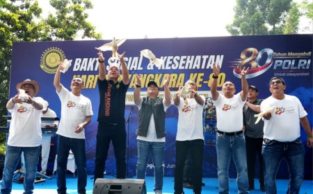 Sambut Hari Bhayangkara ke-80, Wakapolri dan Akpol '90 Dhira Brata Gelar Bakti Sosial dan Kesehatan di Bogor