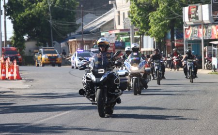 Polres Sumenep Patroli Skala Besar Pastikan Perayaan 1 Suro Kondusif