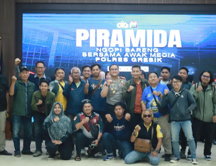 Polres Gresik Gelar Piramida, Perkuat Sinergi Melalui "Ngopi Bareng Media"